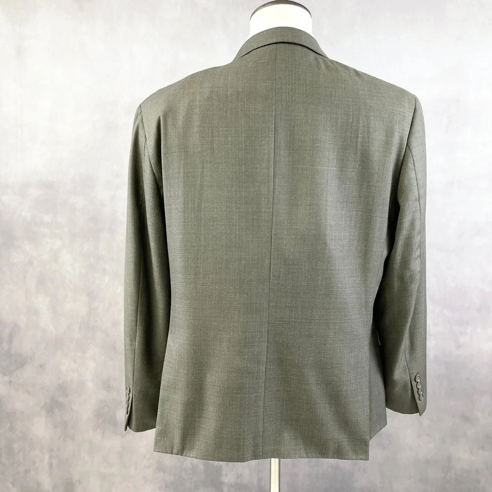 Caravelli Collezione Mens Blazer 42S Gray Two Button‎ Sport Coat Heritage Office
